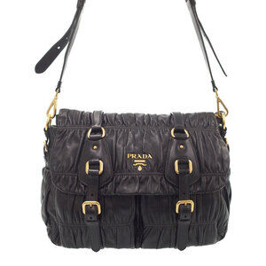 Prada Tessuto Gaufre Satchel gathered handbag Shoulder Bag
